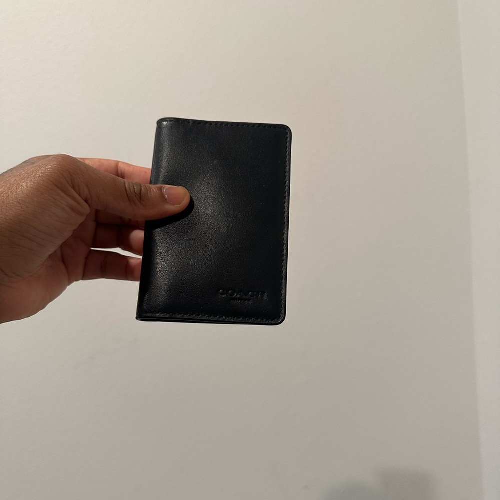 Coach Midnight Leather Card Holder